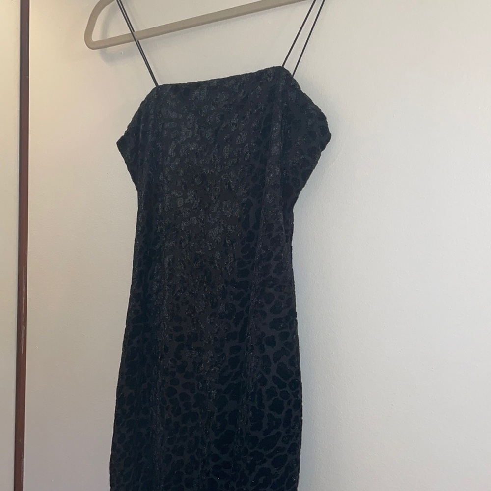 Black mini dress